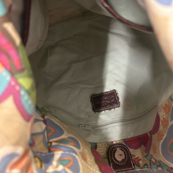 Fossil Floral Canvas Tote Bag - Multicolor y2k flower power - Picture 5 of 6